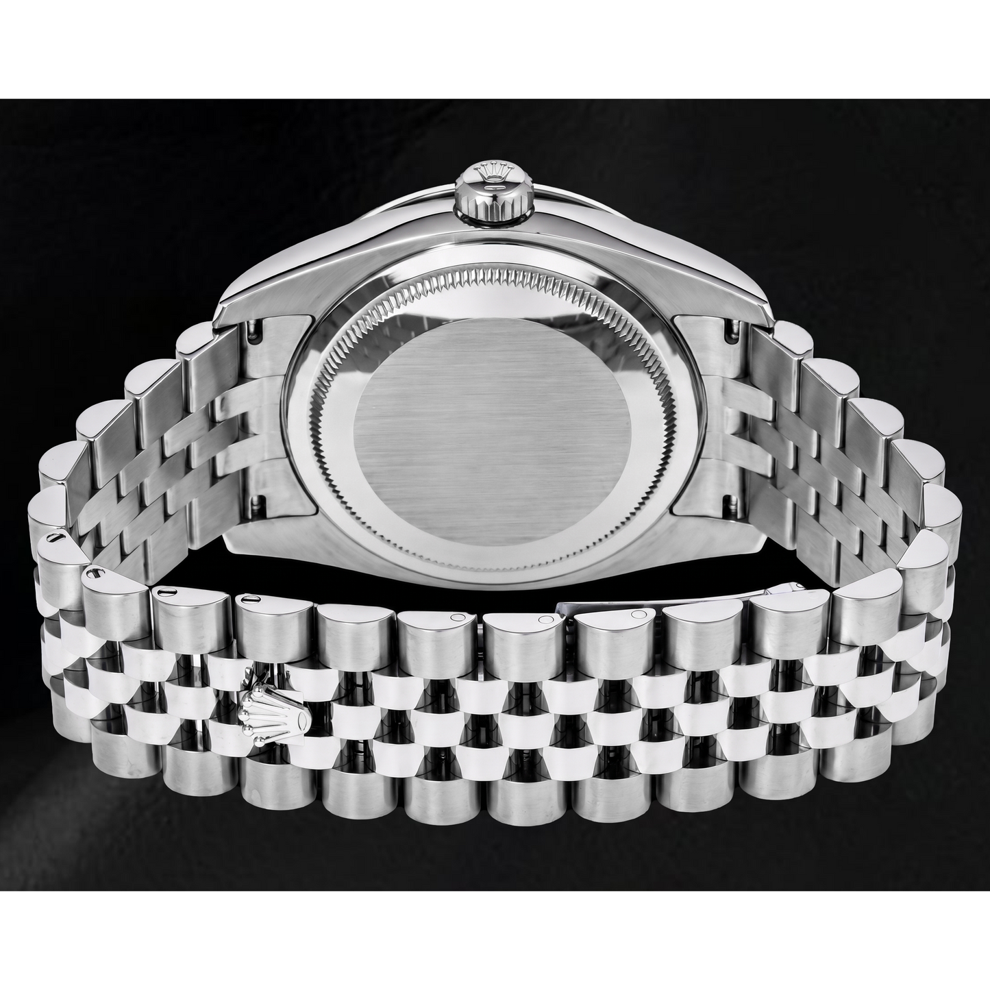 Rolex Datejust 116200 36 mm Uhr aus Edelstahl mit blauem Zifferblatt und römischen Ziffern