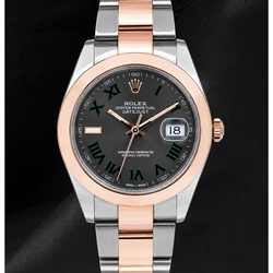Rolex Datejust 126301 41 mm Graues Römisches Zifferblatt Bicolor Uhr