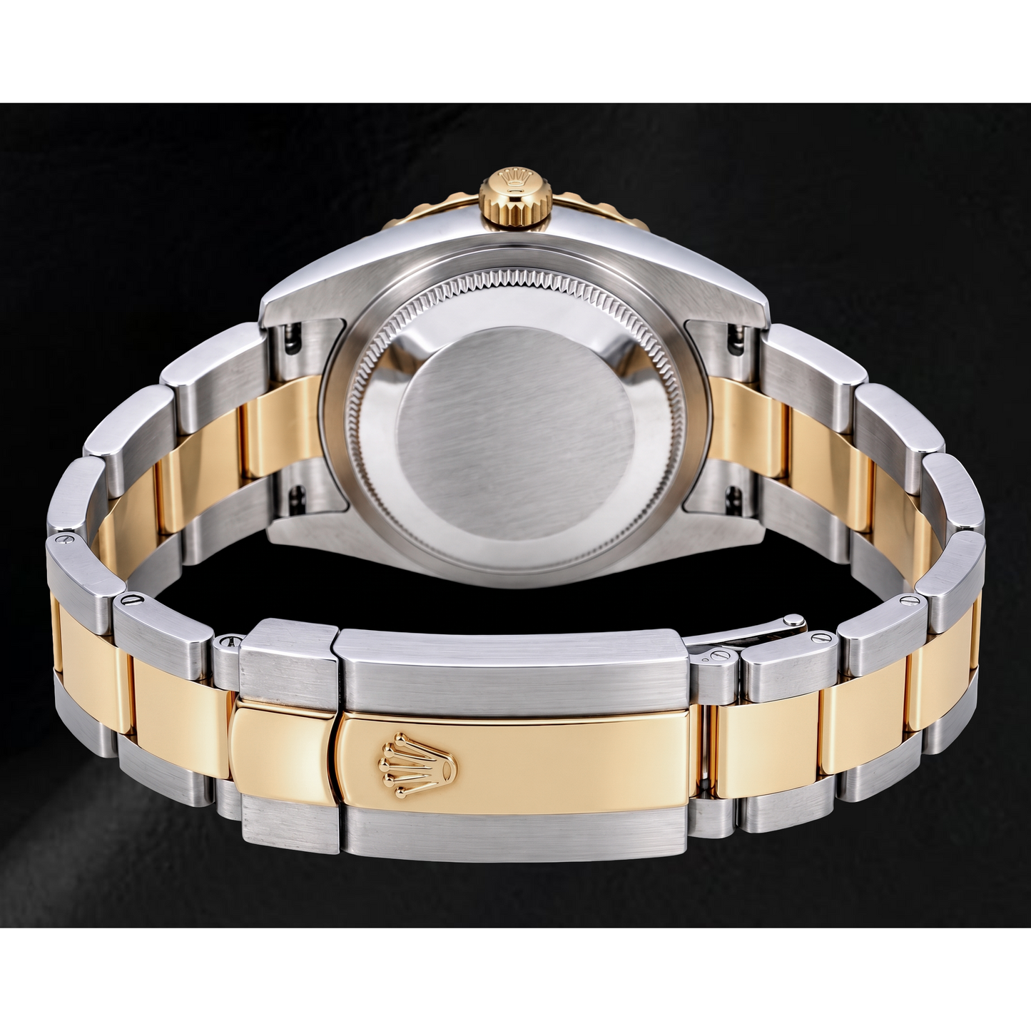 Rolex Datejust 126333 41 mm Bicolor-Uhr mit schwarzem Leuchtzifferblatt