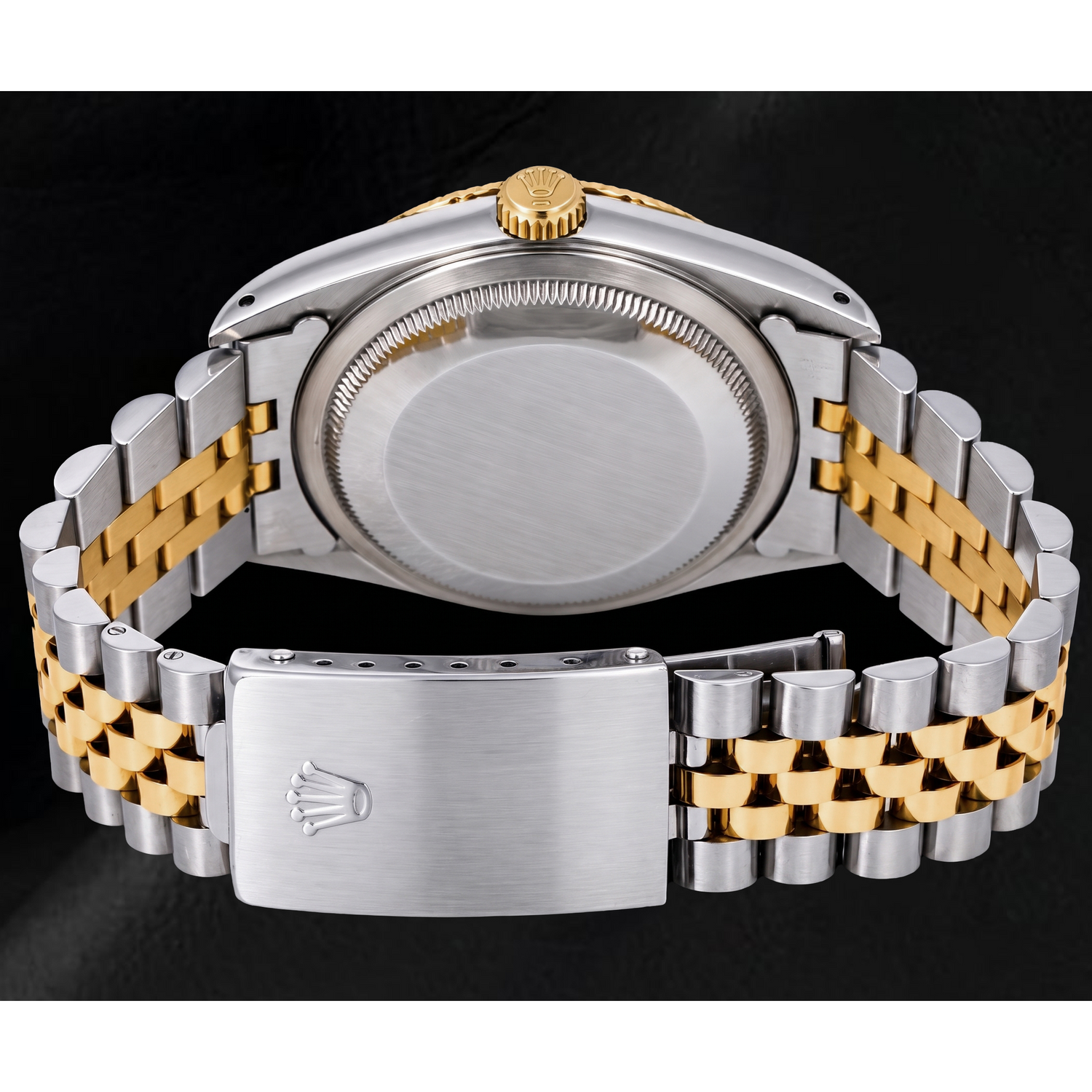 Rolex Datejust 16233 36 mm Champagner-Zifferblatt mit Stabindizes Bicolor-Uhr