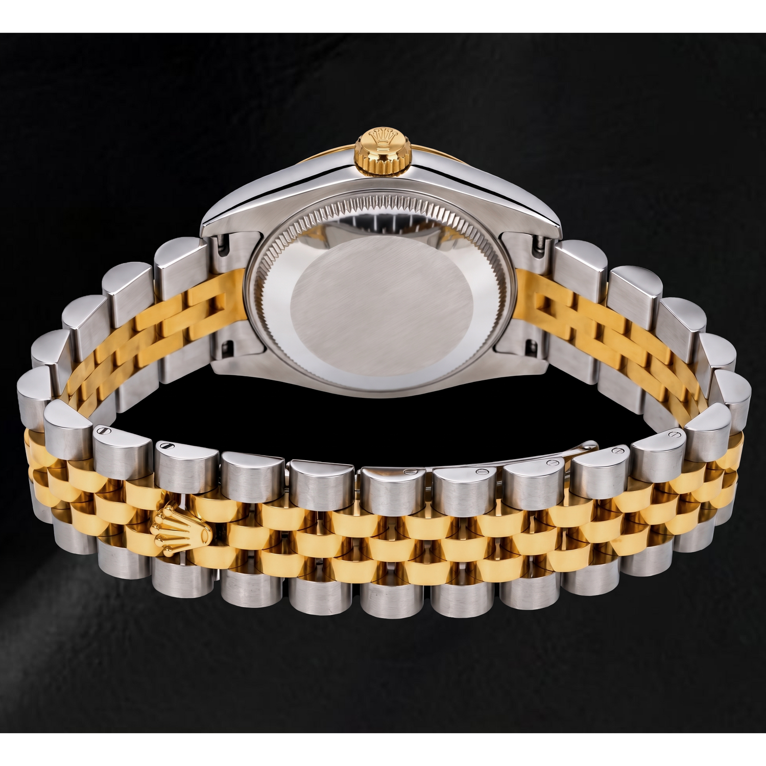 Rolex Datejust 178273 31 mm Bicolor Uhr mit champagnerfarbenem Zifferblatt und römischen Ziffern