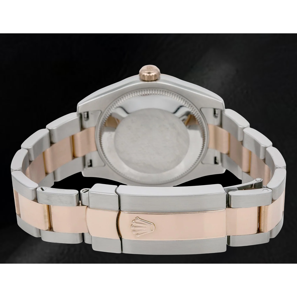 Rolex Datejust 31 mm 178241 Bicolor-Uhr mit rosa Blumenmotiv-Zifferblatt