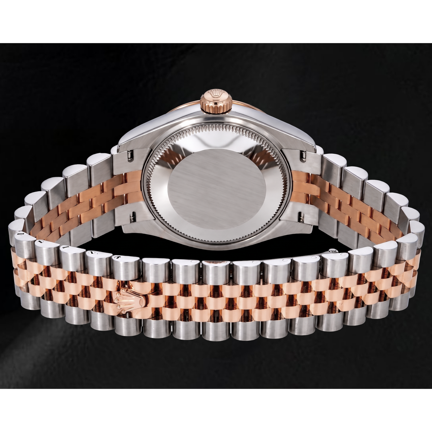 Rolex Datejust 31 mm 278271 Bicolor-Uhr mit weißem Zifferblatt und römischen Ziffern