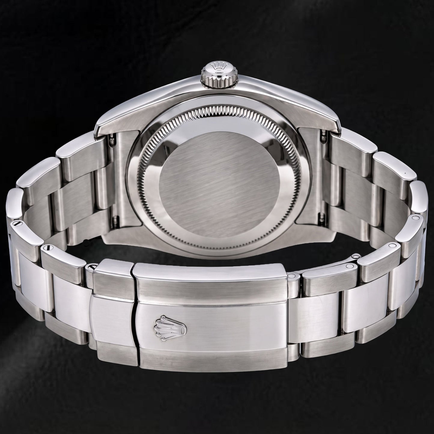 Rolex Datejust 36 mm 116200 Uhr mit weißem römischem Zifferblatt und glatter Lünette