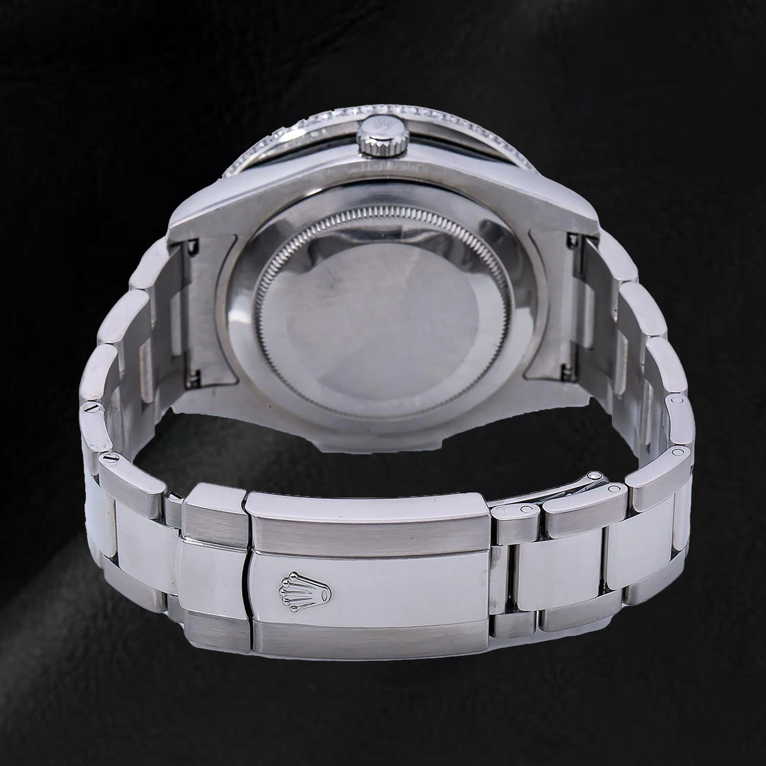 Rolex Datejust 41 mm 116300 Uhr mit rotem römischem Diamantzifferblatt und Diamantlünette