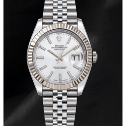 Rolex Datejust 41 mm 126334 Uhr aus Gold und Edelstahl mit silbernem Zifferblatt