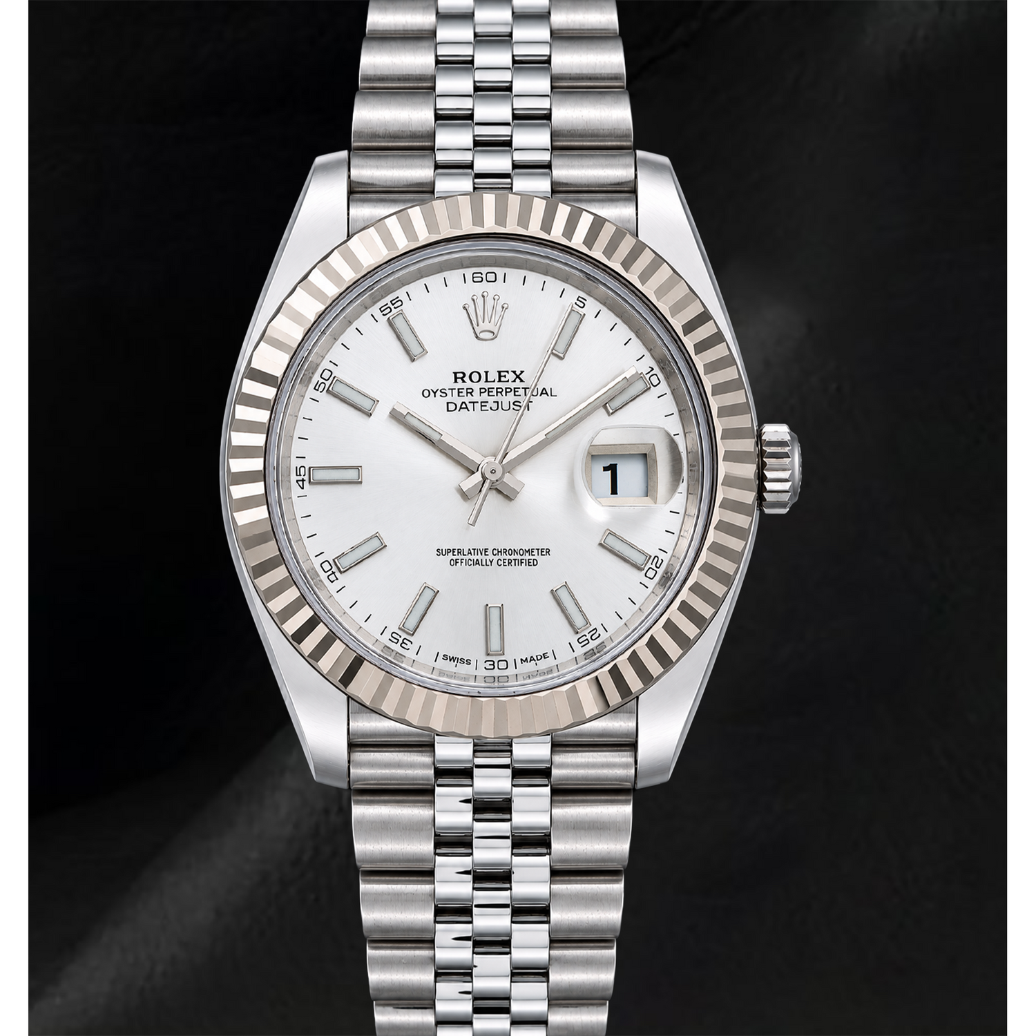 Rolex Datejust 41 mm 126334 Uhr aus Gold und Edelstahl mit silbernem Zifferblatt