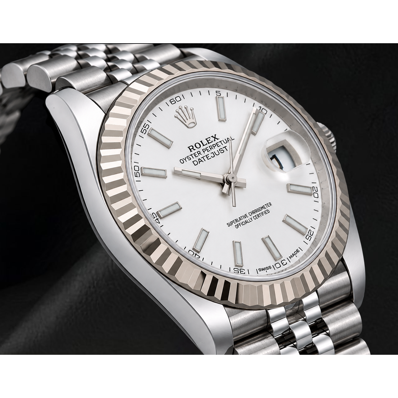 Rolex Datejust 41 mm 126334 Uhr aus Gold und Edelstahl mit silbernem Zifferblatt