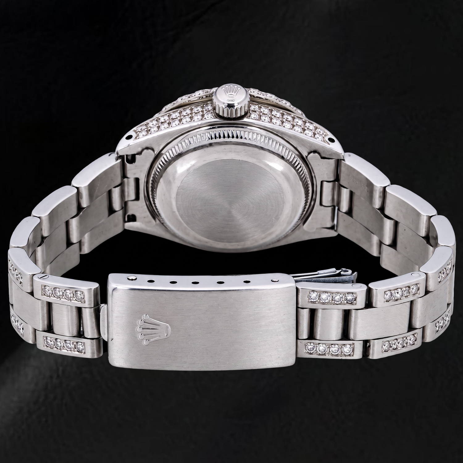 Rolex Datejust 6916 26 mm Edelstahl Uhr mit rotem Diamantzifferblatt