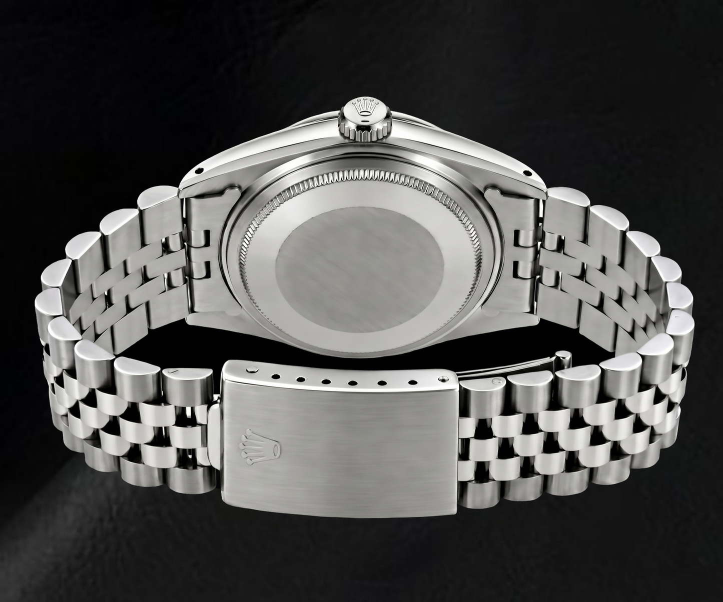Rolex Datejust 6917 26 mm Edelstahluhr mit schwarzem Diamantzifferblatt