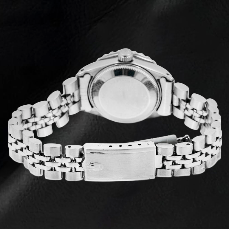 Rolex Datejust 6917 26 mm rotes Diamantzifferblatt Edelstahl Jubilé-Armband Uhr