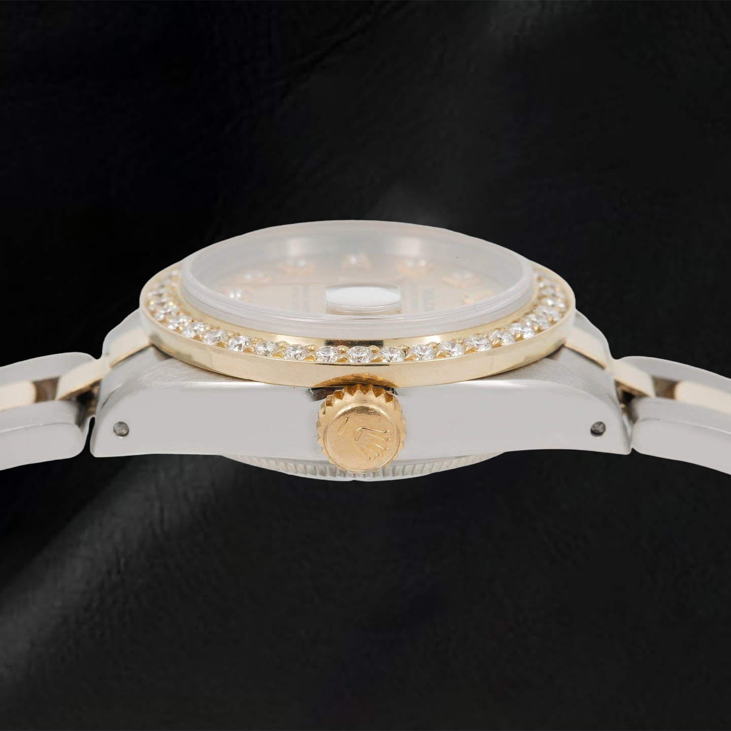 Rolex Datejust 69173 26 mm Champagner-Diamantzifferblatt Bicolor Oyster-Armband Uhr