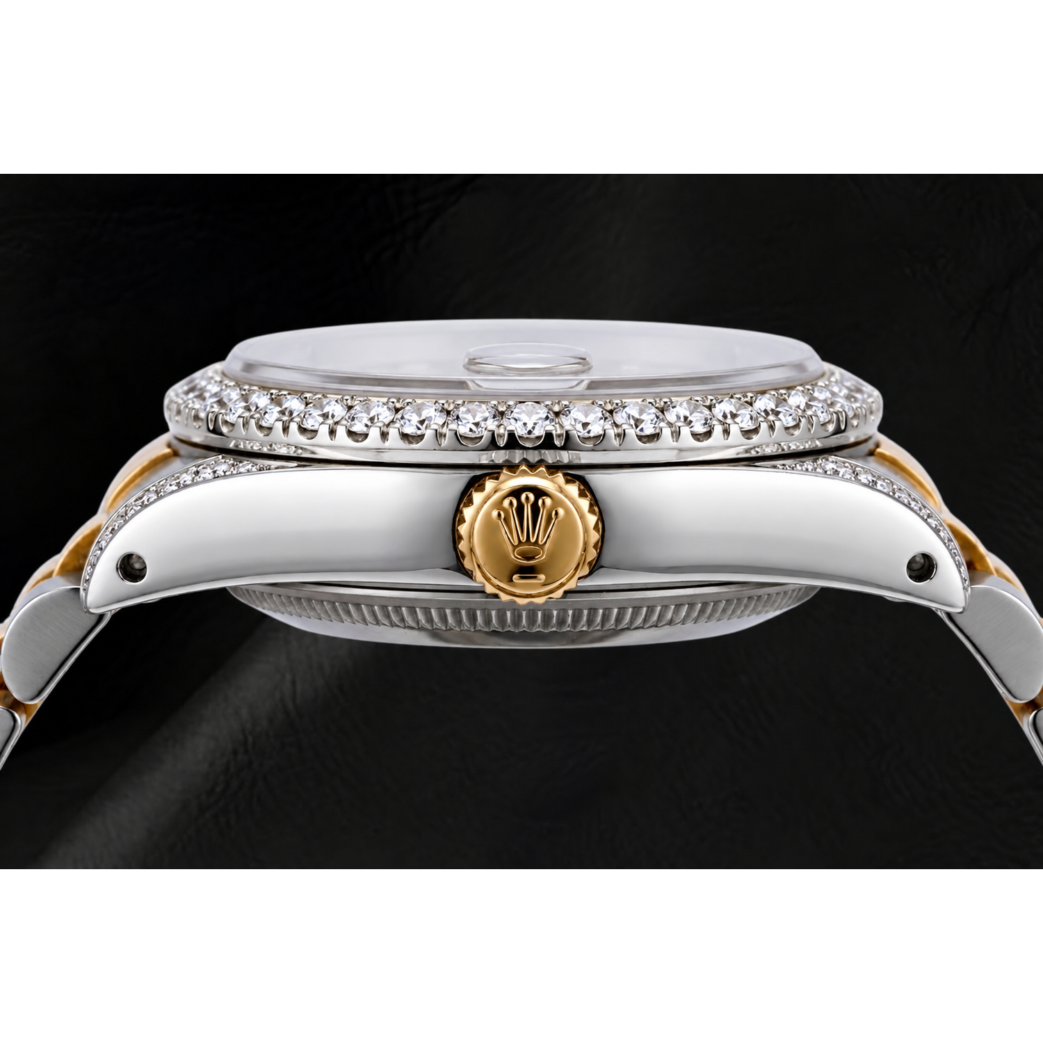 Rolex Datejust 69173 26 mm Graues Diamantzifferblatt Bicolor Jubilé-Armband Uhr