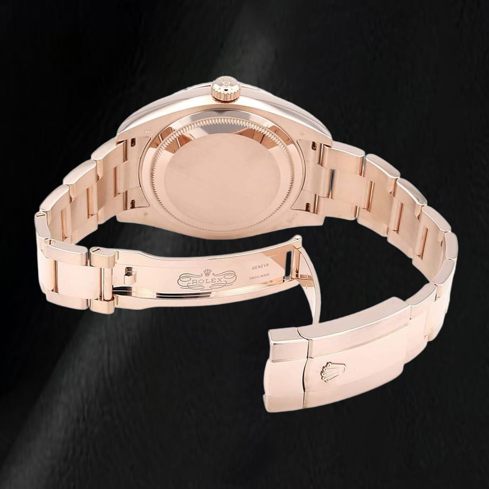 Rolex Sky-Dweller 326935 42 mm Uhr aus Roségold mit schokoladenbraunem Zifferblatt mit Stabindizes