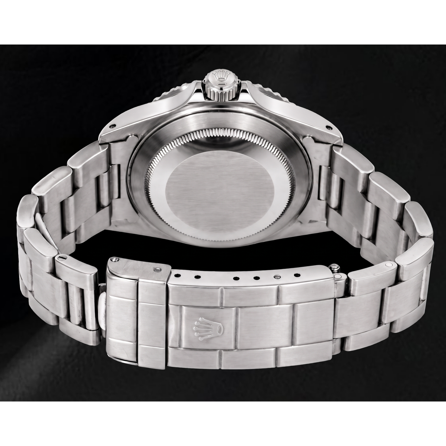 Rolex Submariner 14060 40 mm Uhr aus Edelstahl mit schwarzem Leuchtzifferblatt