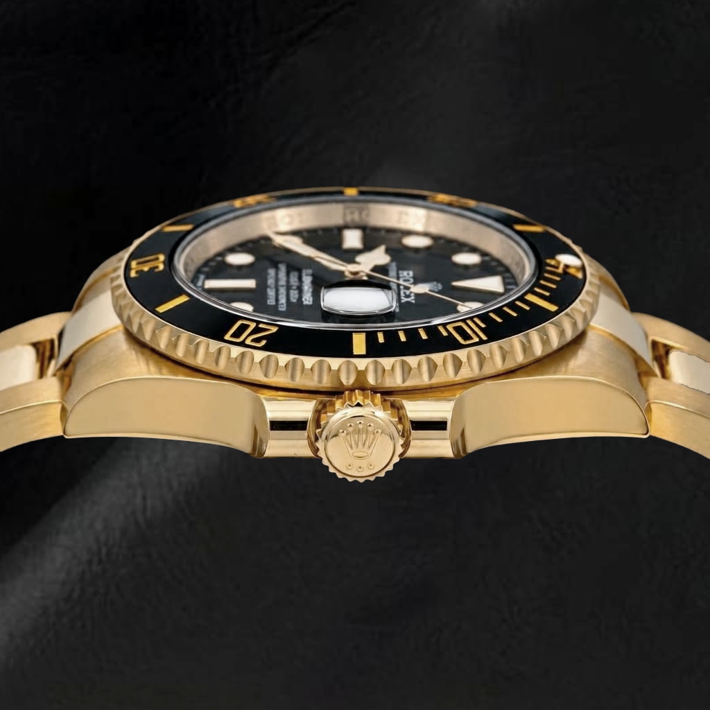 Rolex Submariner Datum 40 mm 116618LN Schwarzes Zifferblatt Schwarze Keramiklünette Uhr