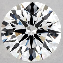 Funkelnder, loser, runder Diamant aus natürlicher, in der Erde gewonnener Diamant, Farbe E, VVS1.
