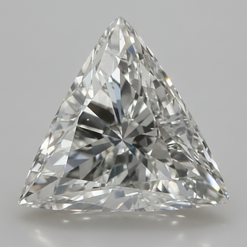 Funkelnder 8 Karat loser Diamant, natürlich, Dreieck, Trilliant, H VS1, aus der Erde gewonnen
