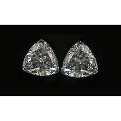 Zwei natürliche, im Trilliantschliff geschliffene Diamanten, jeweils 1 Karat, Farbe G, Si, lose