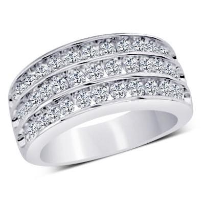 1,25 ct runder brillant diamant ehering 14k weißgold