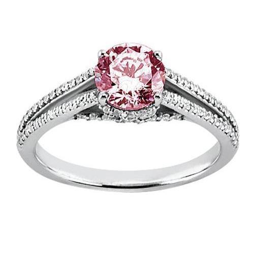 1.76 karat runder rosa saphir-jubiläums-edelstein-ring