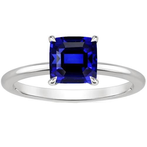 2,25 karat solitaire ring kissenschliff sri lanka saphir zinken set