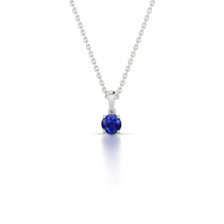 2.00 Karat Ceylon Saphir Anhänger Halskette Kette Weißgold 14K