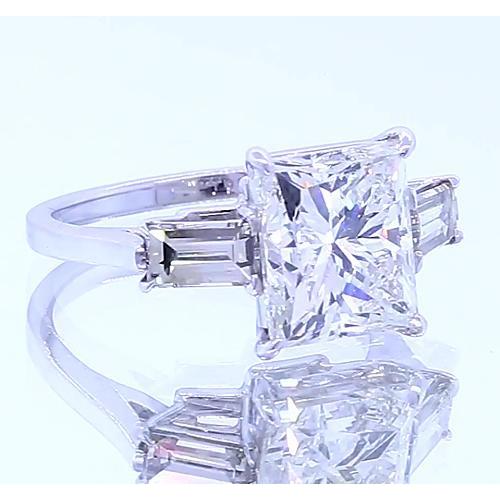 3 Stein Verlobungsring Princess Cut Diamant 3 Karat Schmuck - harrychadent.de