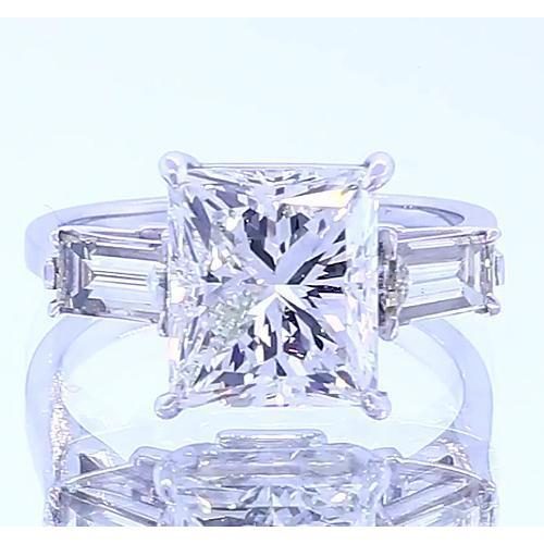 3 Stein Verlobungsring Princess Cut Diamant 3 Karat Schmuck - harrychadent.de