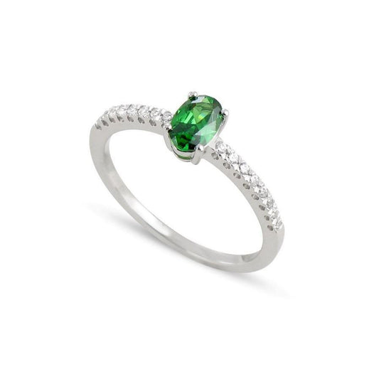 3,5 Karat grüner Ehering mit Smaragd und Aus der Erde Abgebauter Natürlicher Diamant