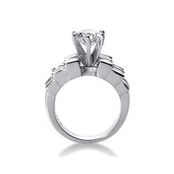 4,25 Karat Aus der Erde Abgebauter Natürlicher Diamant-Verlobungsring Echte große Aus der Erde Abgebauter Natürlicher Diamanten