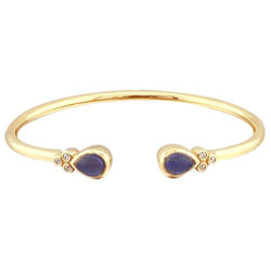 Amethyst Diamantarmband 2.30 Karat Gelbgold Schmuck