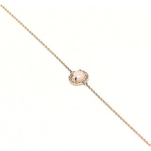 Armband runder Opal Diamant Lünette Set 6,75 Karat Gelbgold 14K - harrychadent.de