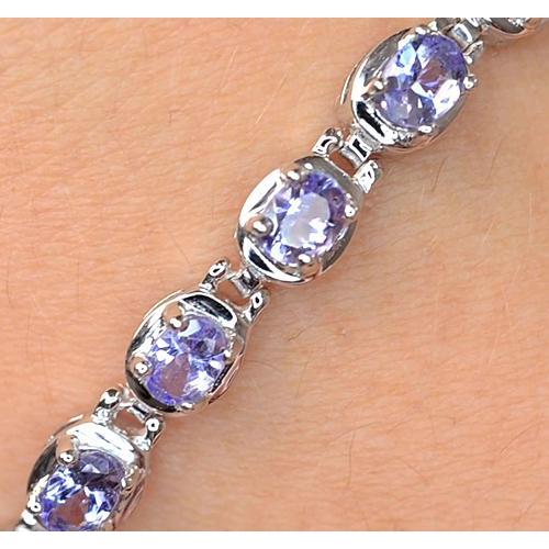 echter oval diamant 18Karat armband Seitenansicht