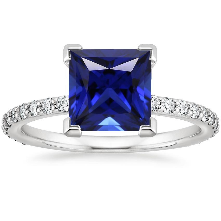 Ceylon-Saphir-Verlobungsring mit Pave-Diamant-Akzenten 5,50 Karat - harrychadent.de