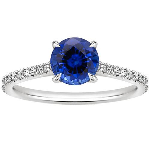 Damen Diamant Schmuck Akzent Rund Ceylon Saphir 2,50 Karat Gold - harrychadent.de