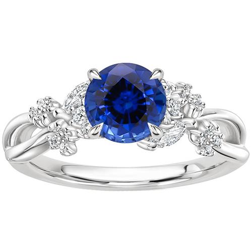 Damen Diamantring Natürlicher blauer Saphir 3 Karat Marquise Steine - harrychadent.de
