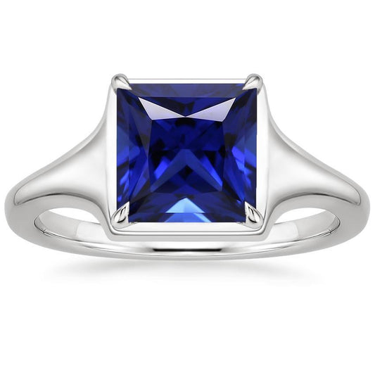 Damen Edelstein Solitär Ring Prinzessin Sri Lankan Saphir 5 Karat - harrychadent.de