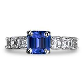 Damen Smaragd Edelstein Ring mit Akzenten 2,50 Karat Ceylon Saphir - harrychadent.de