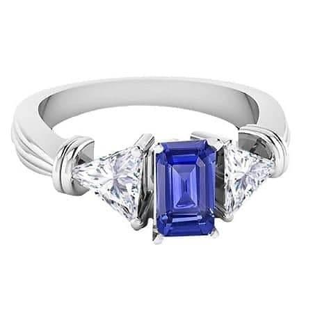 Damen Solitaire Smaragd Sri Lanka Saphir Ring 1,50 Karat - harrychadent.de