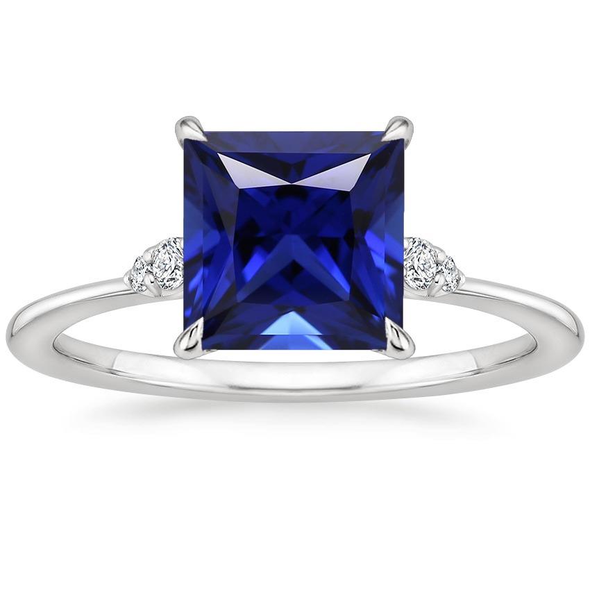 Damen-Verlobungsring Blauer Saphir und Diamant 5,25 Karat - harrychadent.de
