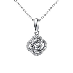 Aus der Erde Abgebauter Natürlicher Diamant-Anhänger-Halskette 1,24 Karat Weißgold mit natürlichem Brillantschliff 14K