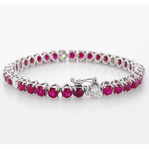 Diamant Rubin Tennis Armband 44,75 Karat Krappenset Damen Schmuck - harrychadent.de