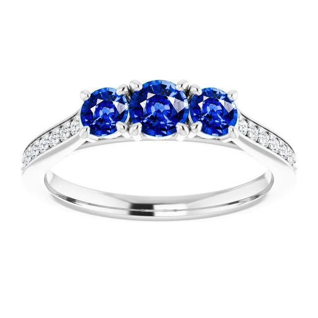 Diamant Saphir Ring 1,10 Karat Klaue Krappenfassung Damen Schmuck - harrychadent.de