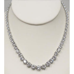 Echte Diamant-Damen-Halskette