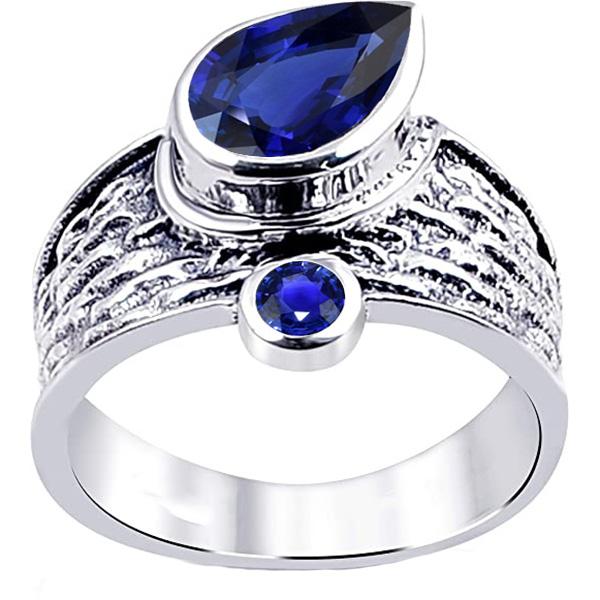 Edelstein Ceylon Saphir Ring Antik Stil 2.75 Karat Damen Schmuck - harrychadent.de