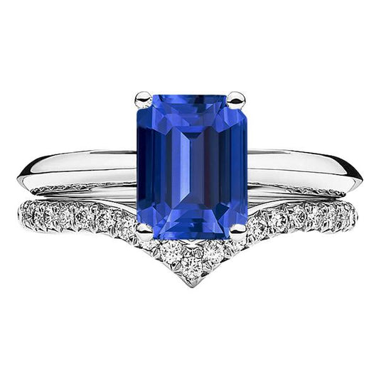 Edelstein Ehering Set Smaragd Saphir 3.50 Karat Damenschmuck - harrychadent.de