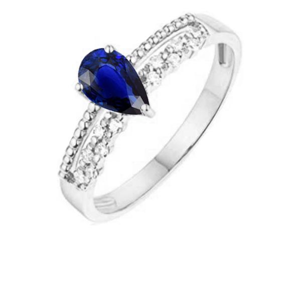 Edelstein-Jubiläumsring Blauer Saphir & Diamanten 2.50 Karat - harrychadent.de