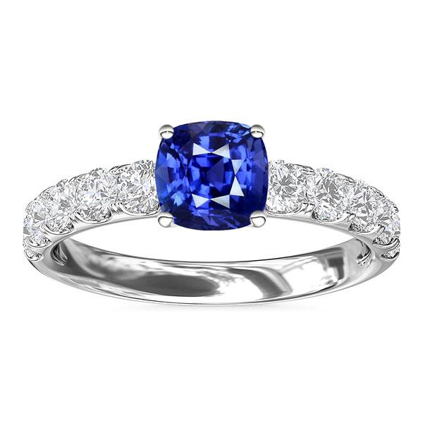 Edelstein Schmuck Kissen Ceylon Saphir Ring 3 Karat Diamanten - harrychadent.de