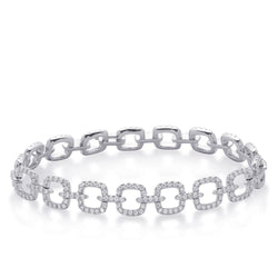 Funkelndes Aus der Erde Abgebauter Natürlicher Diamant-Damenarmband